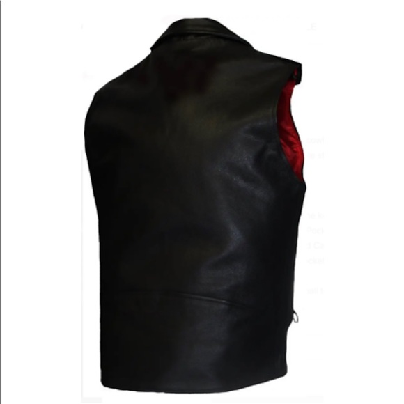 Men's Sleeveless Biker Style Motorcycle Vest - Picture 3 of 4